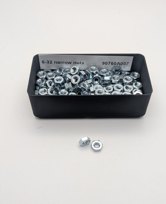 10x 6-32 Narrow profile Nuts