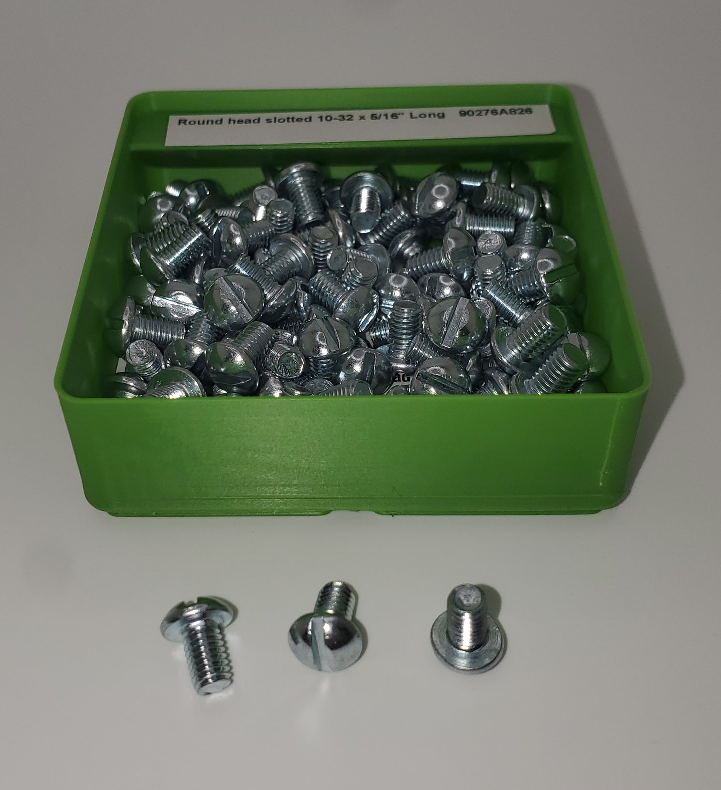 Hdwr - Screw Round head slotted 10-32 x 5/16" Long - Pack of 10