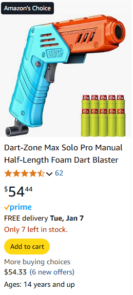 DartZone Max Solo Pro