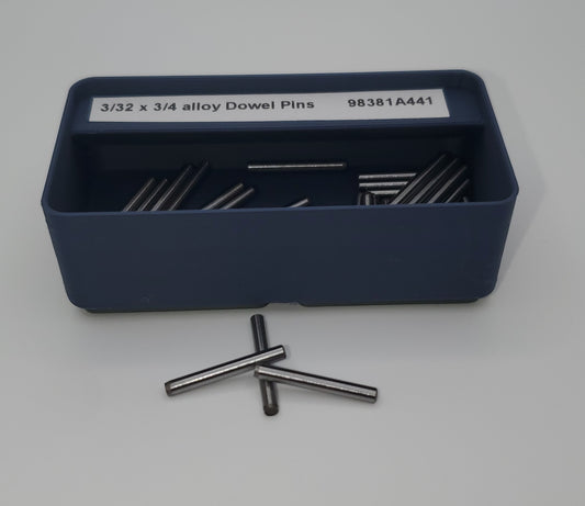 Hdwr - 3/32 x 3/4 alloy Dowel Pins