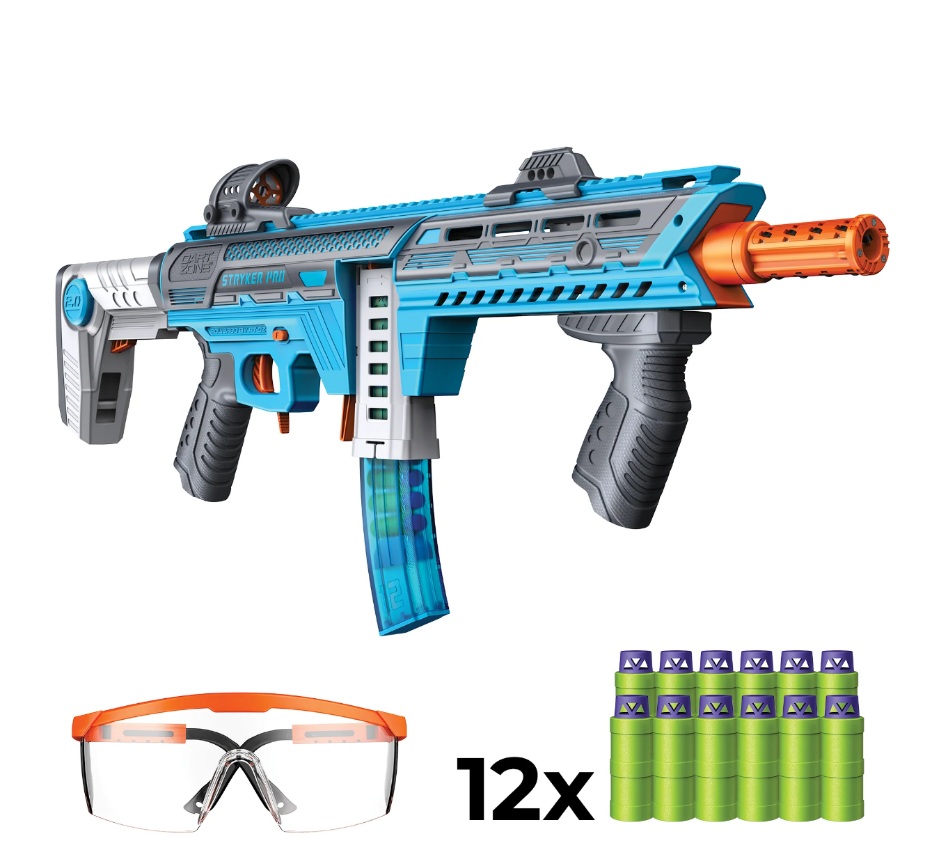 Dart Zone Max Nitroshot+ Styker-Pro Blue